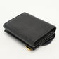 Dior Tri-fold wallet saddle leather black Women