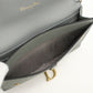 Dior CD88255 saddle Chain wallet leather gray Women