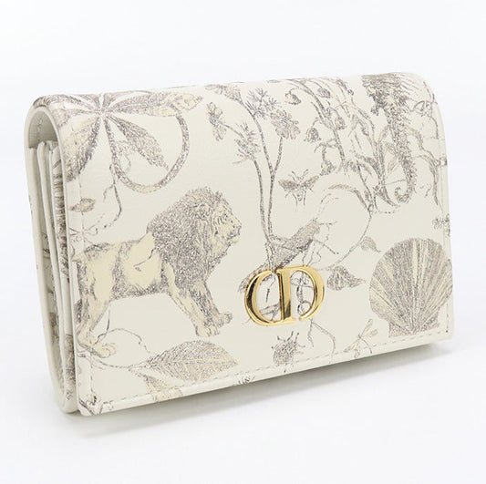 Dior S5132UBXP_M01E Bi-fold wallet Dior Caro Glycine Wallet leather White Women