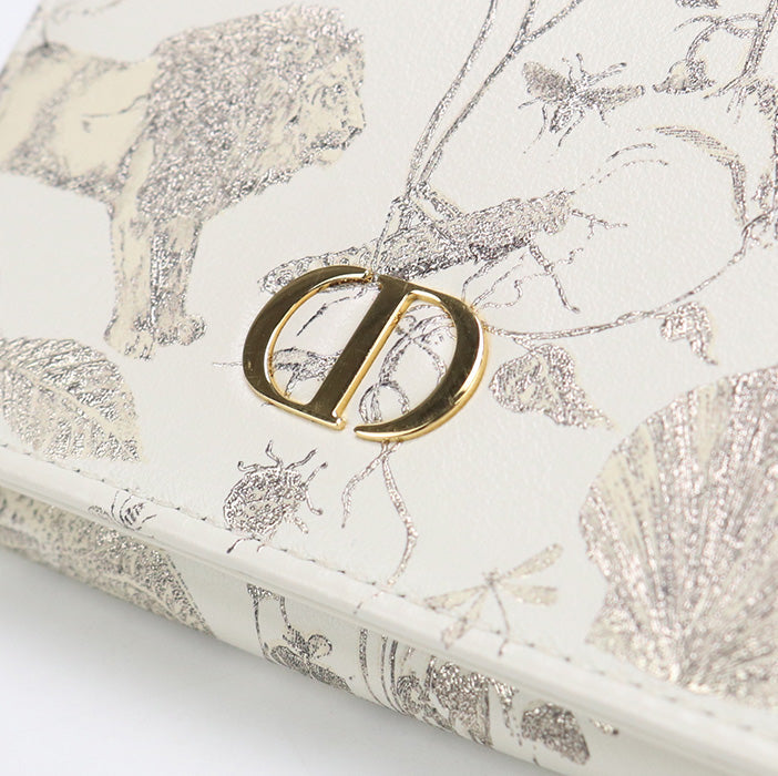 Dior S5132UBXP_M01E Bi-fold wallet Dior Caro Glycine Wallet leather White Women