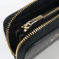 Dior CD89475 Zip card holder Coin Pocket Calfskin Black Women