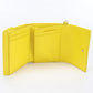 Dior S0181 OVRB Tri-fold wallet Lady Dior Lotus Wallet Canage Patent calfskin Yellow Women