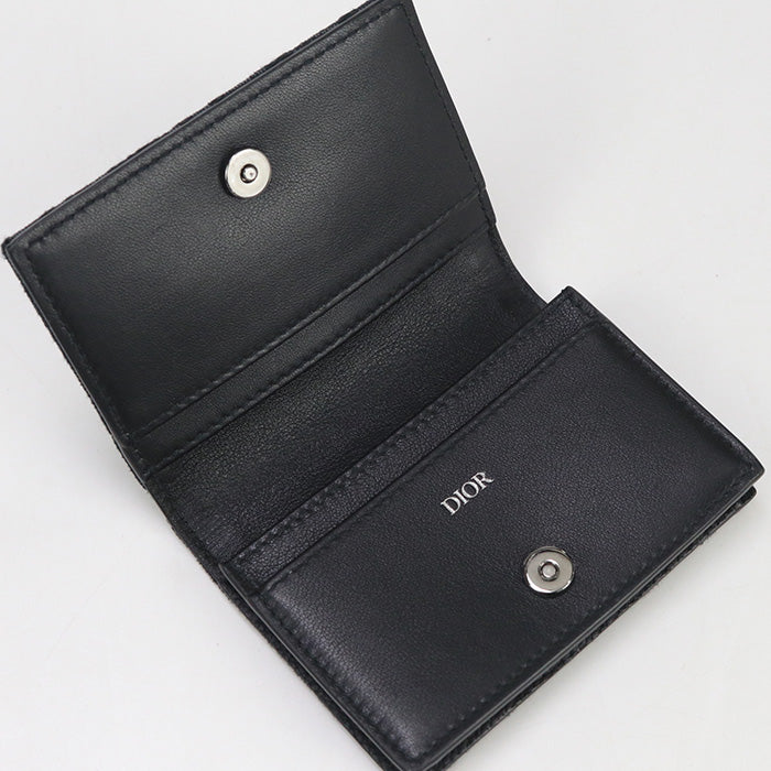 Dior CD90365 Business name card holder Dior Oblique   Jacquard black mens