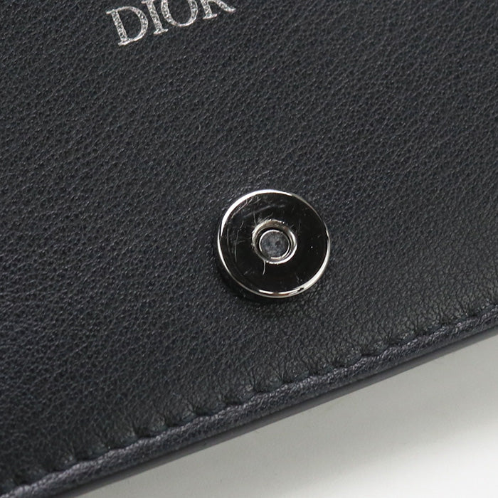 Dior CD90365 Business name card holder Dior Oblique   Jacquard black mens