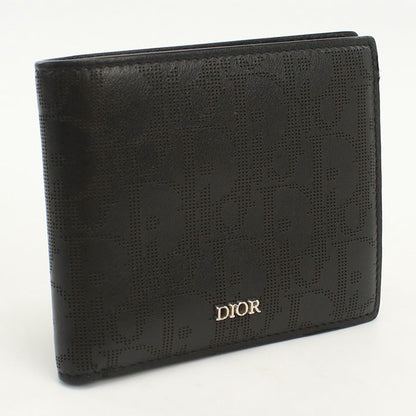 Dior Bi-fold wallet Dior Oblique Galaxy Flap wallet leather black mens