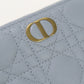 Dior PurseZip Around leather blue Women