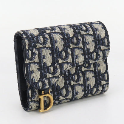 Dior CD94958 Wallet saddle Three fold wallet/Tri-fold wallet navy Women