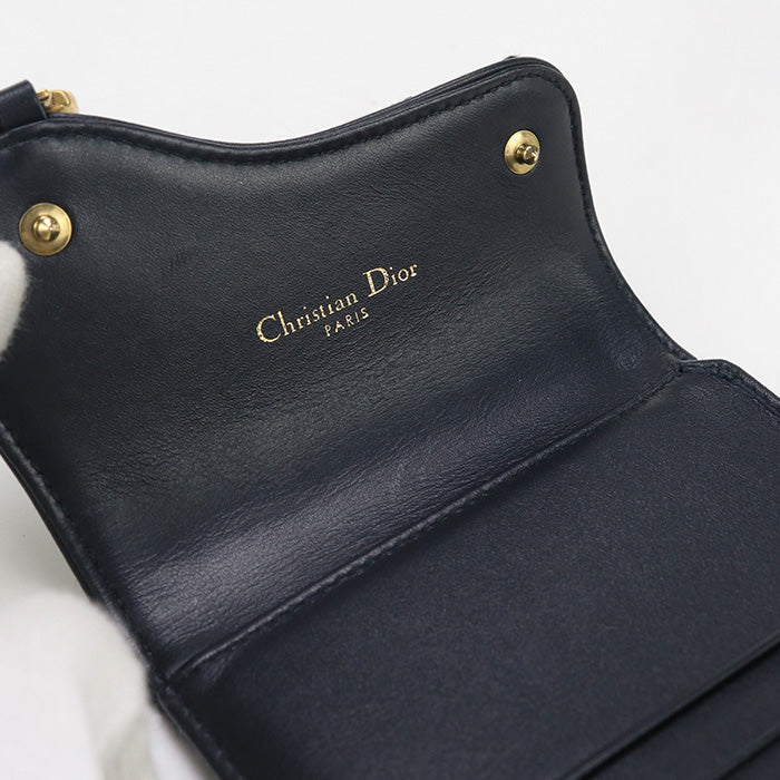 Dior CD94958 Wallet saddle Three fold wallet/Tri-fold wallet navy Women