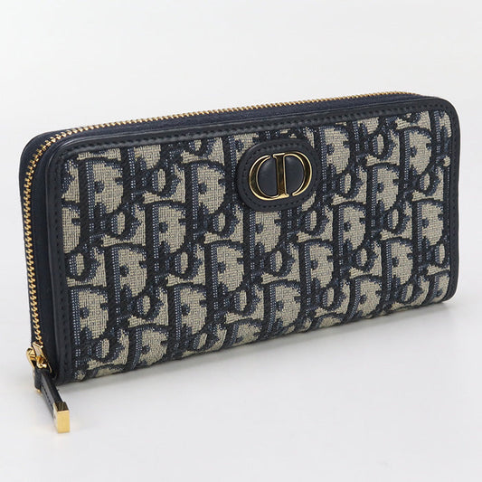 Dior S2094 UTZQ M928 Voyageur Long Wallet 30 PurseZip Around/Dior navy Women