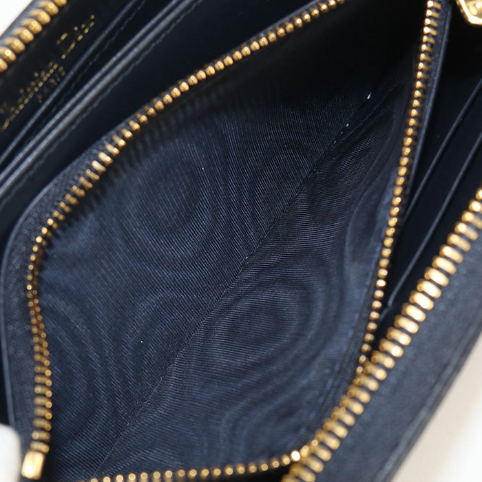 Dior S2094 UTZQ M928 Voyageur Long Wallet 30 PurseZip Around/Dior navy Women