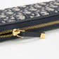 Dior S2094 UTZQ M928 Voyageur Long Wallet 30 PurseZip Around/Dior navy Women