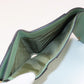 Dior S5652 CCEH Lotus Wallet saddle Three fold wallet leather green Women