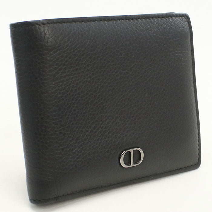Dior 2ESBC027CDI Folded wallet CD ICON Folded wallet Calfskin black mens