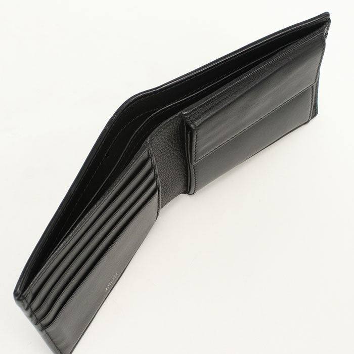 Dior 2ESBC027CDI Folded wallet CD ICON Folded wallet Calfskin black mens