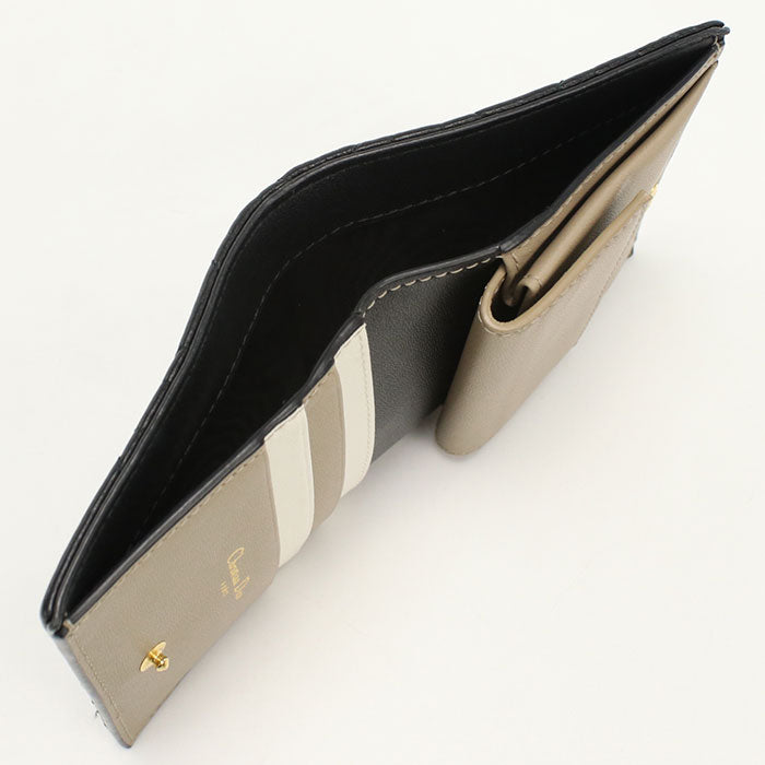 Dior Bifold Wallet Dior Caro Folded wallet leather black Women