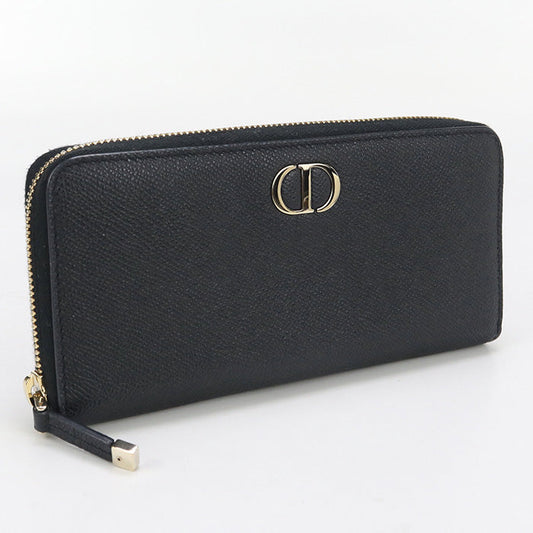 Dior Long zip wallet 30 Montaigne PurseZip Around leather black Women