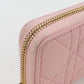 Dior S0985 ONMJ Zip coin case small Lady Dior Coin Pocket leather pink Women