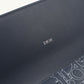 Dior 2ESBC328FGP Long wallet with double fold coin purse Calfskin blue Women