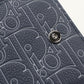 Dior 2ESBC328FGP Long wallet with double fold coin purse Calfskin blue Women