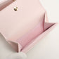 Dior S0181 ONHG Lotus wallet Lady Dior Three fold lambskin pink Women