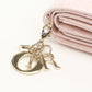 Dior S0181 ONHG Lotus wallet Lady Dior Three fold lambskin pink Women