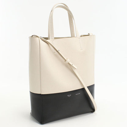 CELINE Vertical Hippo Small 2WAY Tote Bag Calfskin Black Women