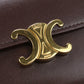 CELINE 10D783DPV.18CH Small flap wallet Triomphe Three fold Calfskin Brown Women