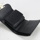 CELINE 10D783DPV.38NO Small flap wallet Triomphe Tri-fold leather Black Women