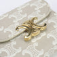 CELINE 10D782CQH Small flap wallet Tri-fold Triomphe canvas Beige Women