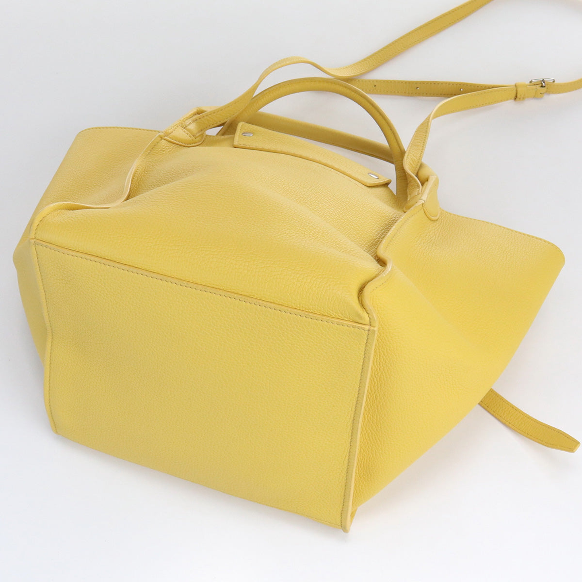 CELINE 189313 Big bag small Tote Bag Handbag Shoulder Bag leather Women Yellow