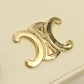 CELINE 10K62 3DPV Bi-fold wallet Triomphe Compact wallet Calfskin,leather yellow Women