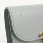 CELINE CE85108 Small flap wallet Triomphe Three fold Calfskin Blue Women