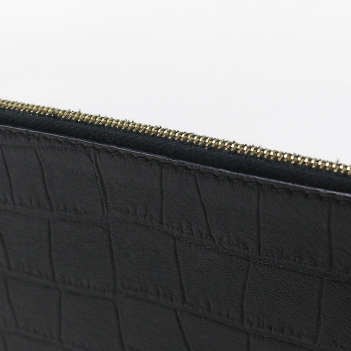 CELINE CE85496 Clutch bag leather black unisex