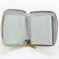CELINE CE85884 small zip Folded wallet Calfskin blue Women