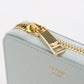 CELINE CE85884 small zip Folded wallet Calfskin blue Women