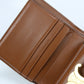 CELINE CE85912 Small flap wallet Triomphe Three fold wallet textile beige Women