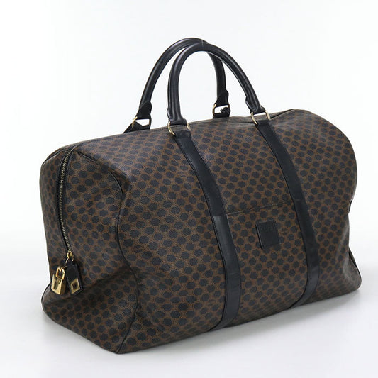 CELINE CE87223 Macadam Boston bag PVC/Boston bag black unisex