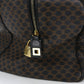 CELINE CE87223 Macadam Boston bag PVC/Boston bag black unisex