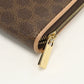 CELINE Long Wallet Macadam Large zip wallet PVC brown Women