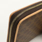 CELINE Long Wallet Macadam Large zip wallet PVC brown Women