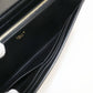 CELINE 10M03 3CQ7 38NO Long Wallet 16 (Saise) Large flap wallet leather black Women