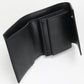 CELINE CE89625 Small trifold wallet Triomphe canvas PVC Black Women