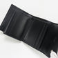 CELINE CE89625 Small trifold wallet Triomphe canvas PVC Black Women