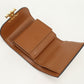 CELINE 10D78 Small flap wallet Triomphe Three fold wallet beige Women