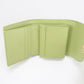 CELINE 10D78 Small flap wallet Triomphe Three fold wallet Calfskin green Women