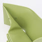 CELINE 10D78 Small flap wallet Triomphe Three fold wallet Calfskin green Women