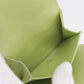 CELINE 10D78 Small flap wallet Triomphe Three fold wallet Calfskin green Women