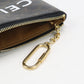 CELINE 10C662 Coin purse Triomphe canvas Coin Pocket PVC black Women