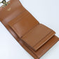 CELINE CE93001 Triomphe canvas Three fold wallet PVC brown Women