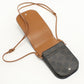 CELINE Mobile pouch Triomphe canvas Diagonal Shoulder Bag brown Women
